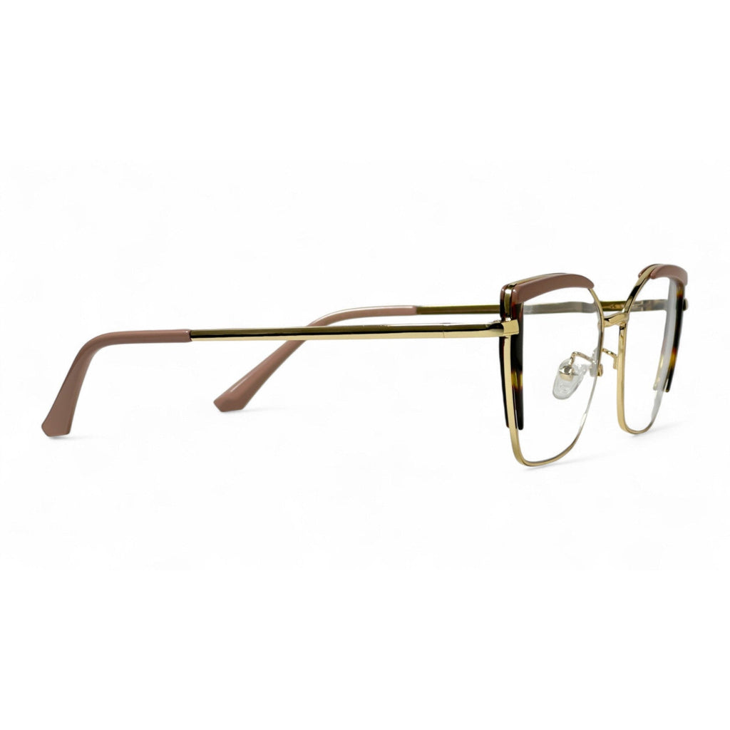 Tavira Black Cat Eye Eyeglasses folded