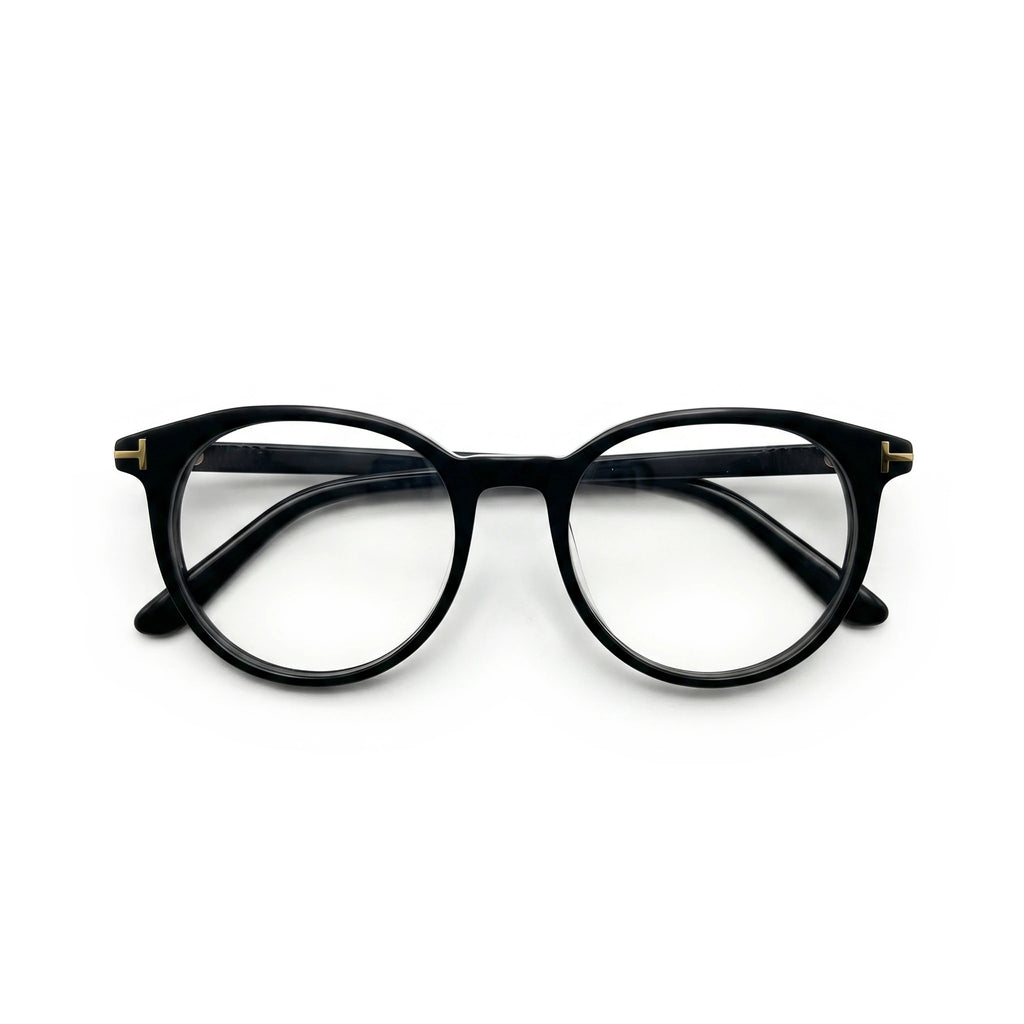 Holm Brown Round Eyeglasses