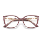 Reva Purple Square Eyeglasses folded