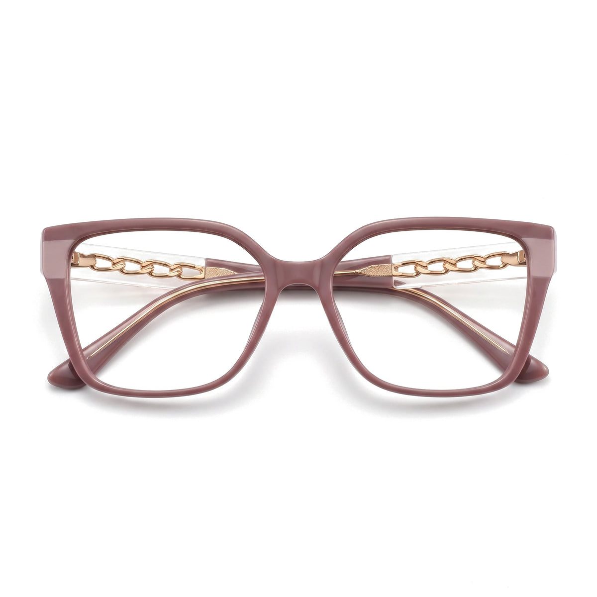 Reva Purple Square Eyeglasses folded