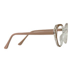 Claryon Brown Cat Eye Eyeglasses folded