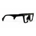 Zeltra Black Rectangle Eyeglasses folded