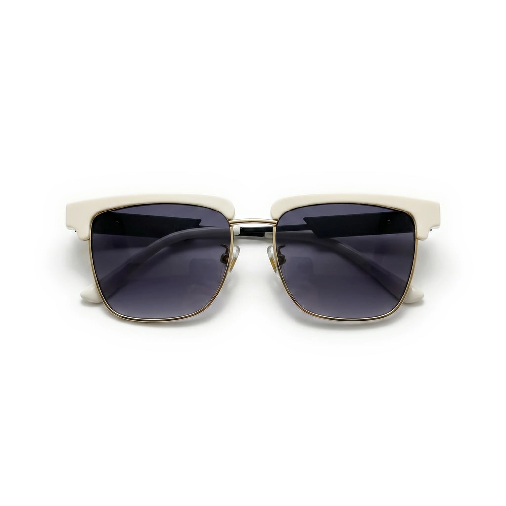 Vox White Square Sunglasses
