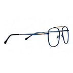 Mirevo Blue Rectangle Eyeglasses folded