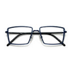 Kael Blue Rectangle Eyeglasses