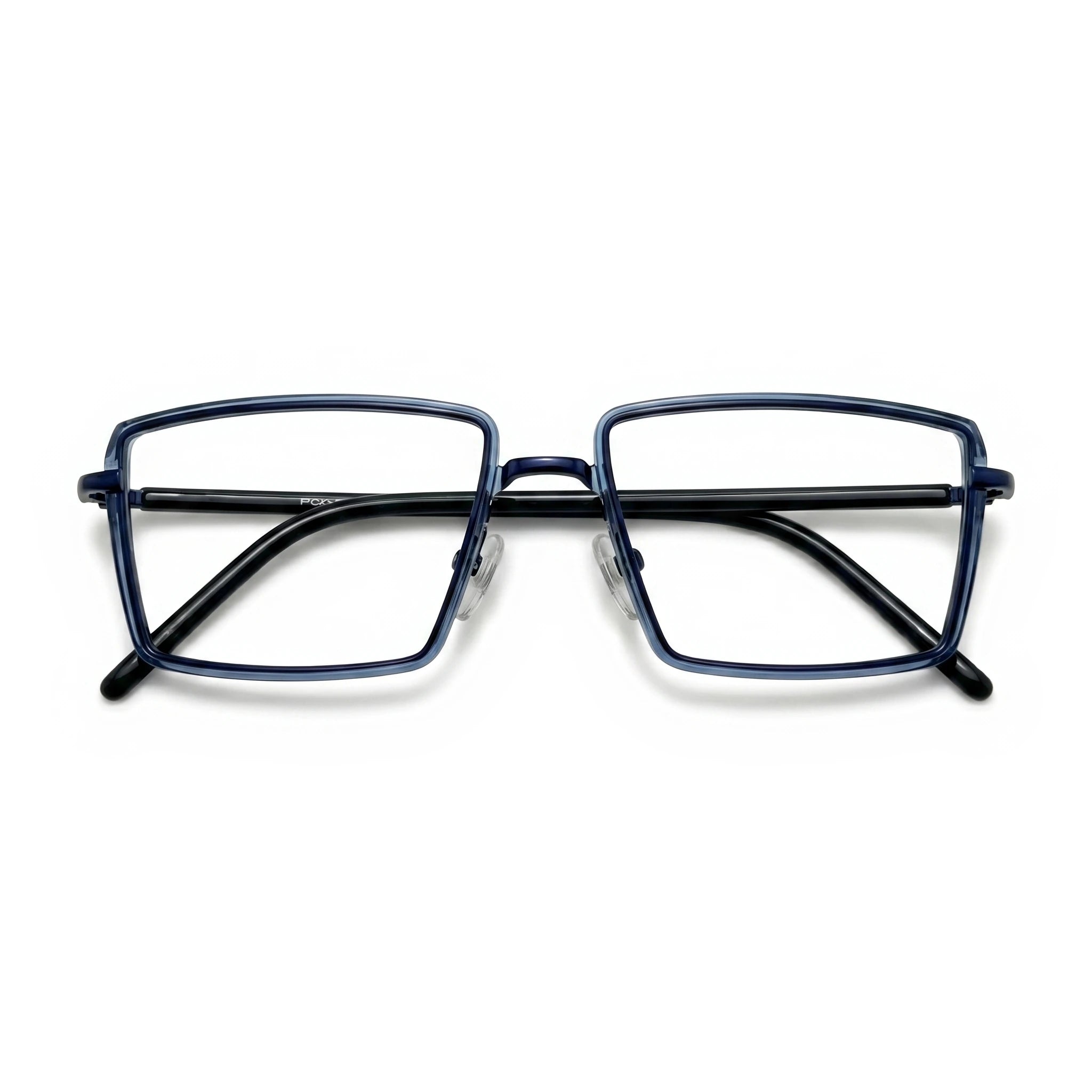 Kael Blue Rectangle Eyeglasses