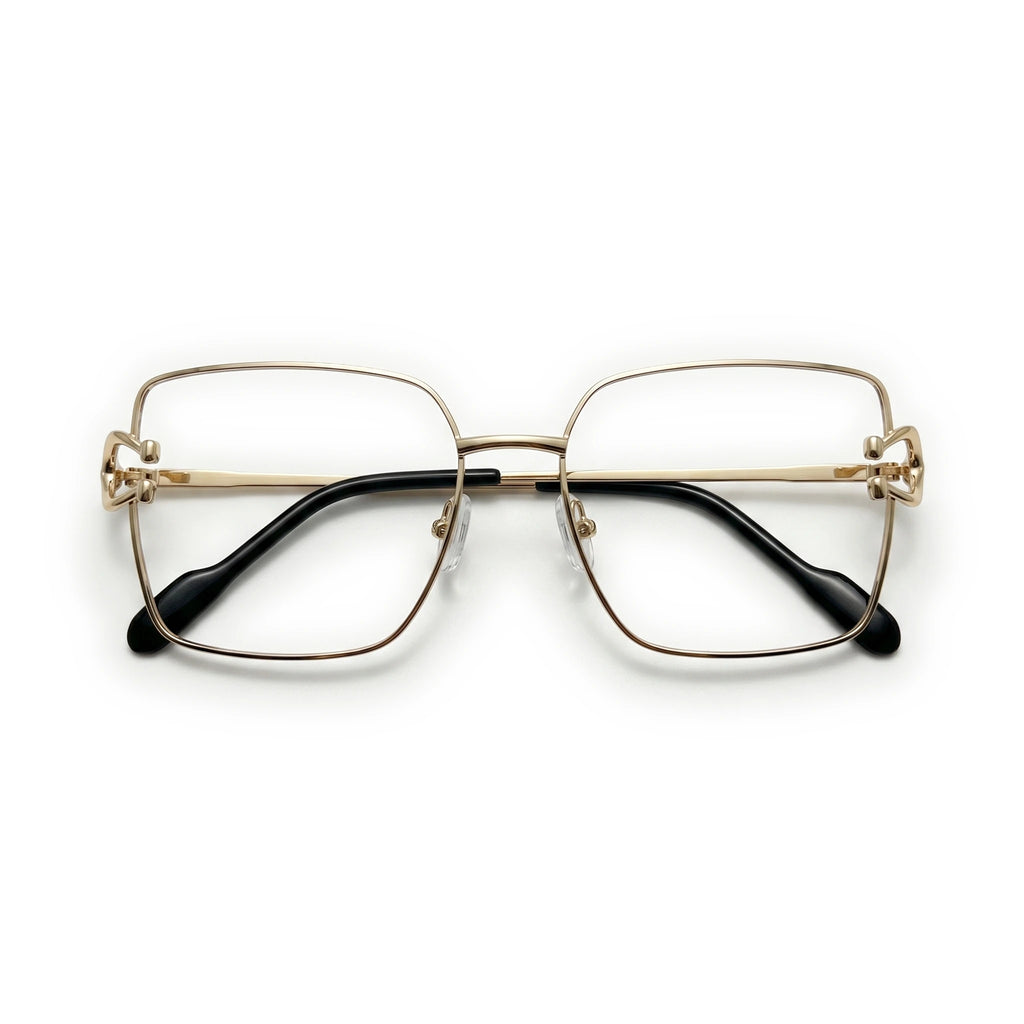 Veld Gold Square Eyeglasses
