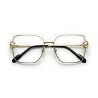 Veld Gold Square Eyeglasses