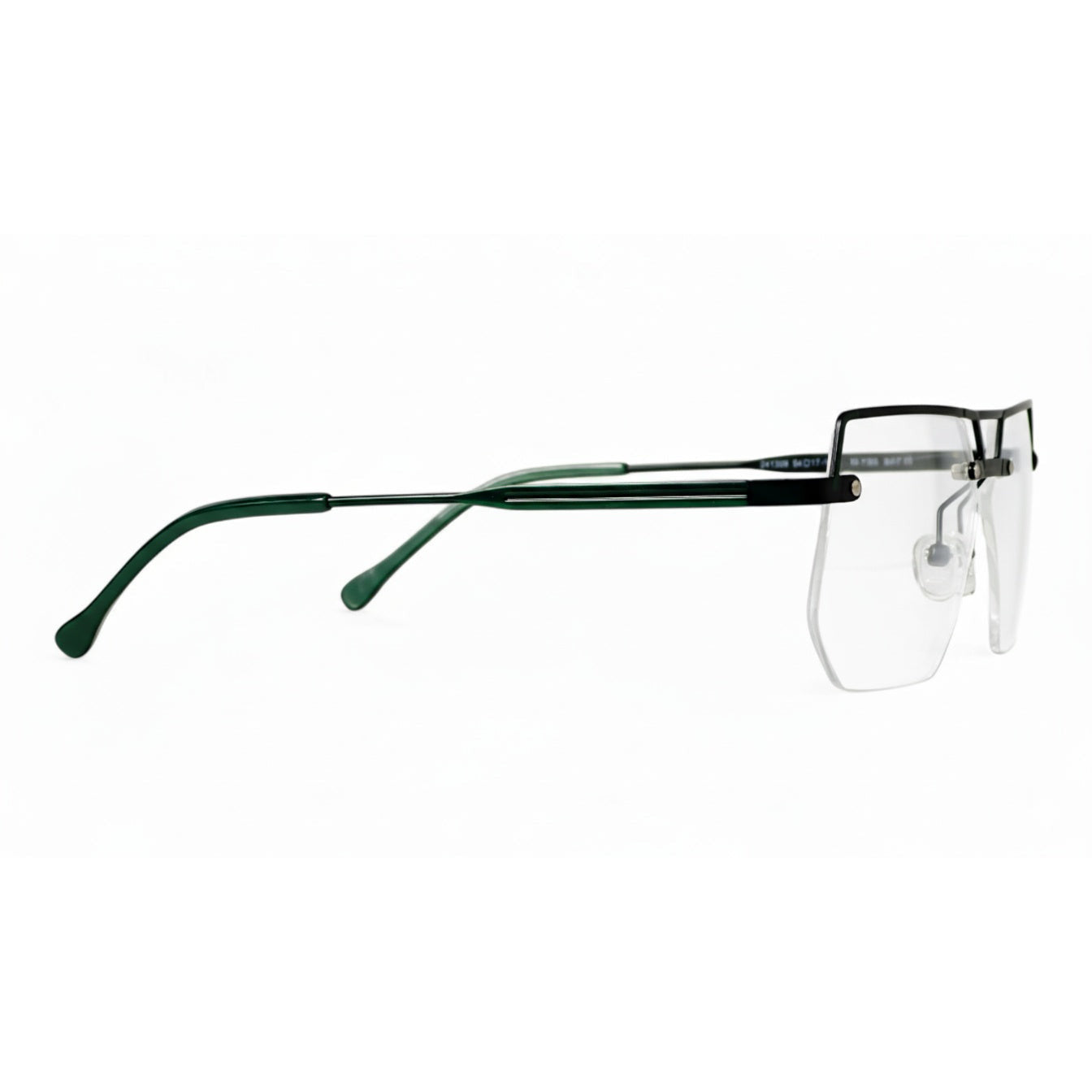 Tavrix Gunmetal Rectangle Eyeglasses folded
