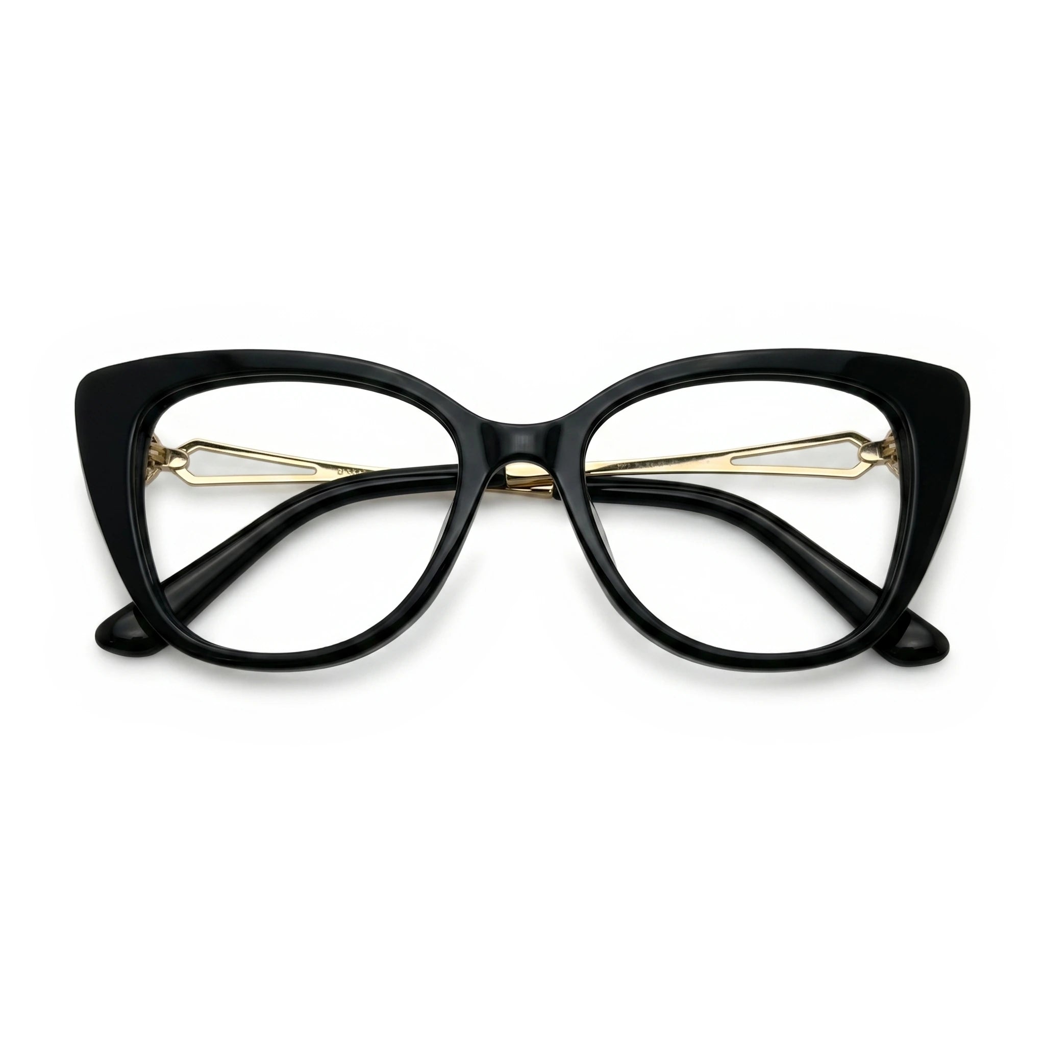 Vesper Golden black Cat Eye Eyeglasses