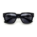 Marlow Black Square Sunglasses folded