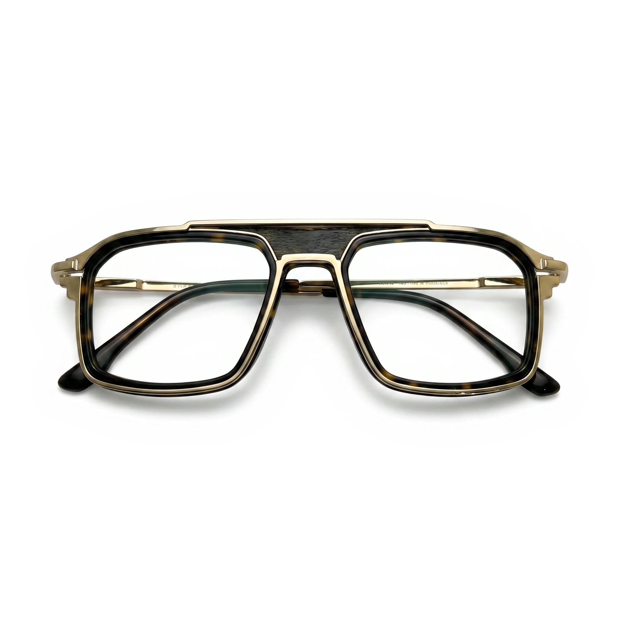 Glint Gold Tortoise Rectangle Eyeglasses