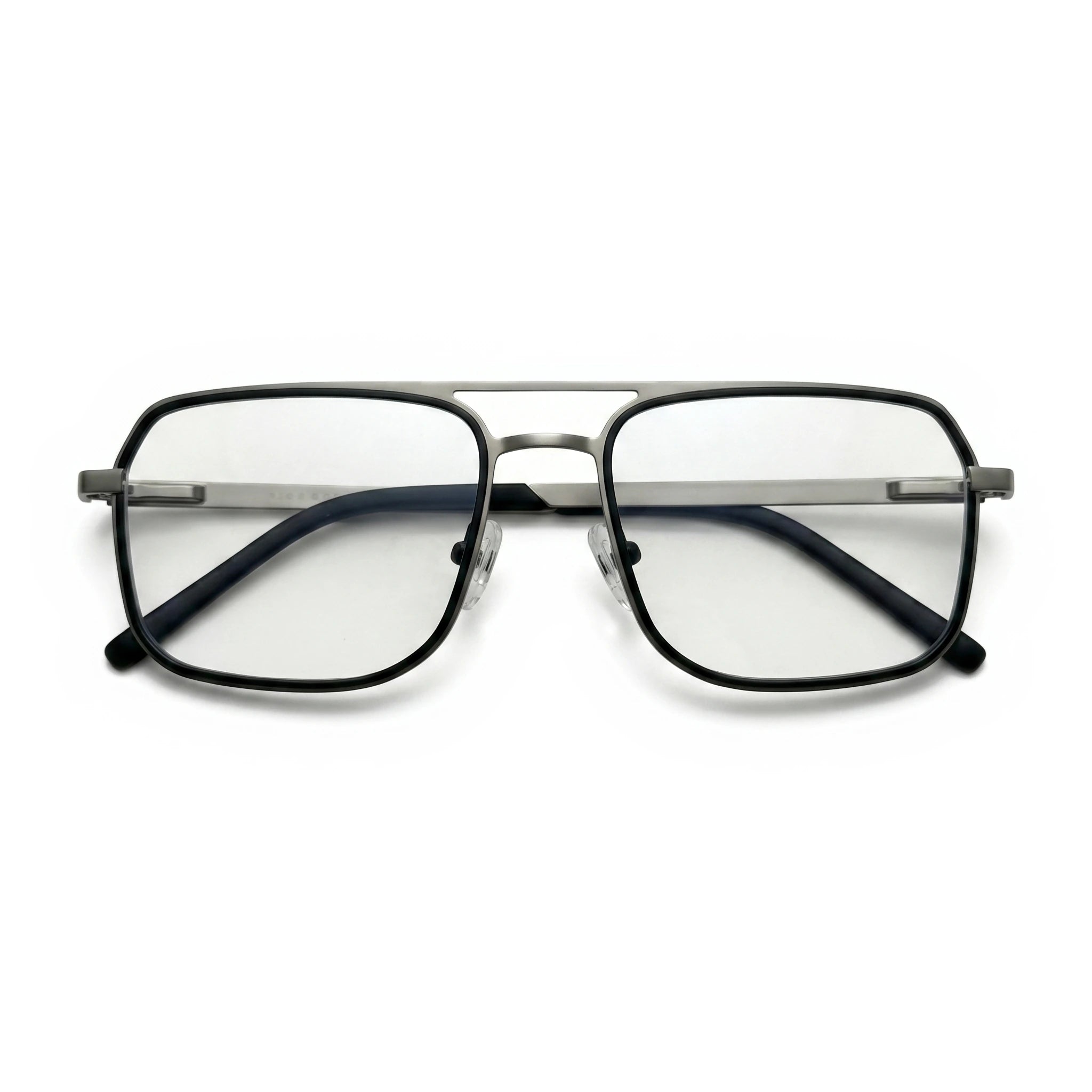 Olen Silver Rectangle Eyeglasses