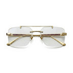 Trace Gold Rectangle Eyeglasses