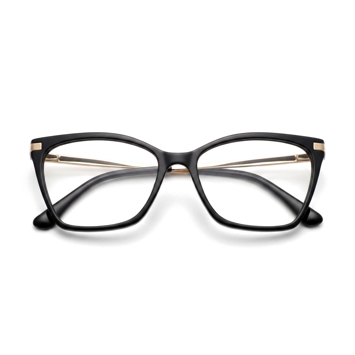 Cove Black Cat Eye Eyeglasses folded