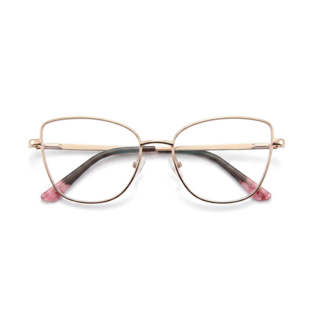 Kite Green Cat Eye Eyeglasses folded