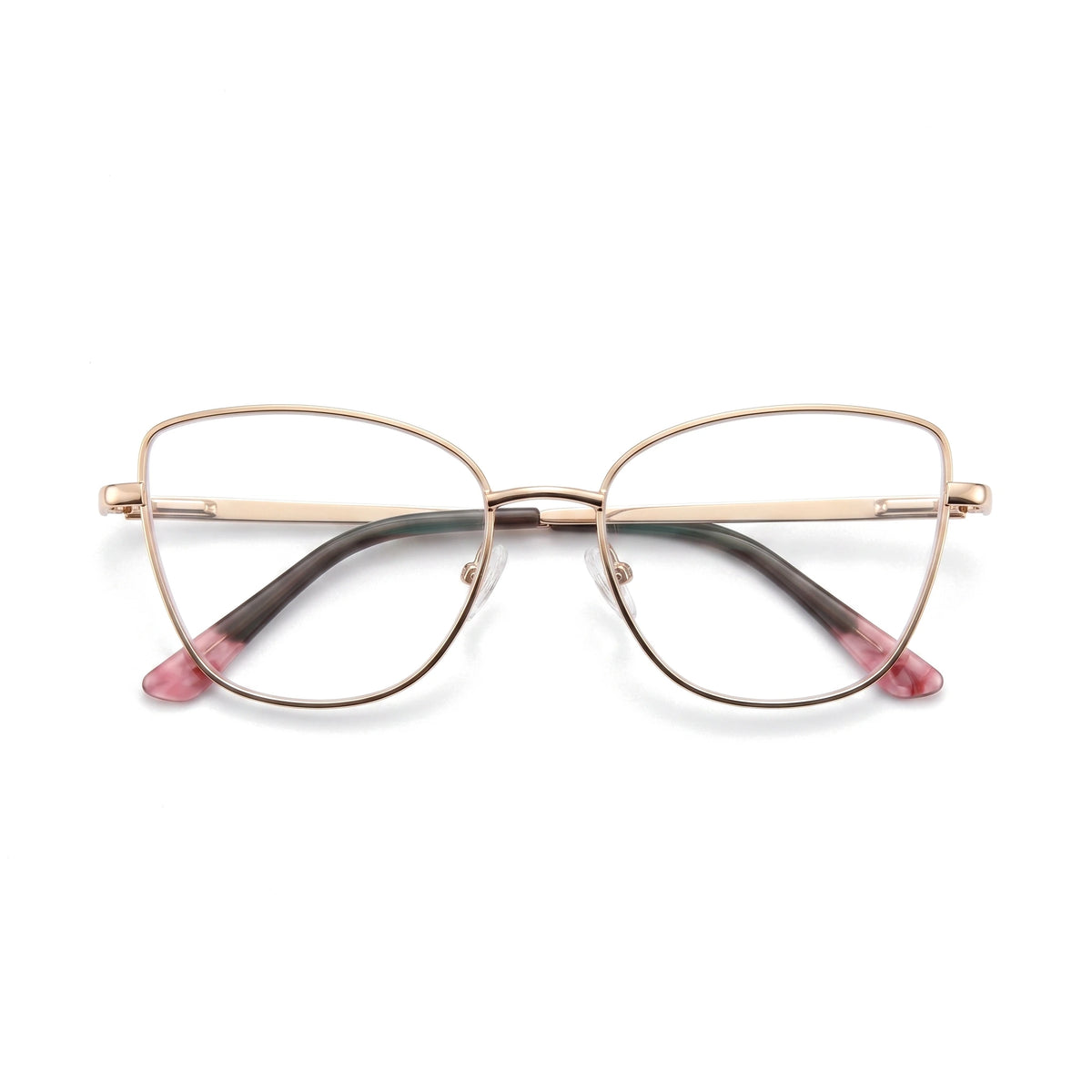 Kite Green Cat Eye Eyeglasses folded