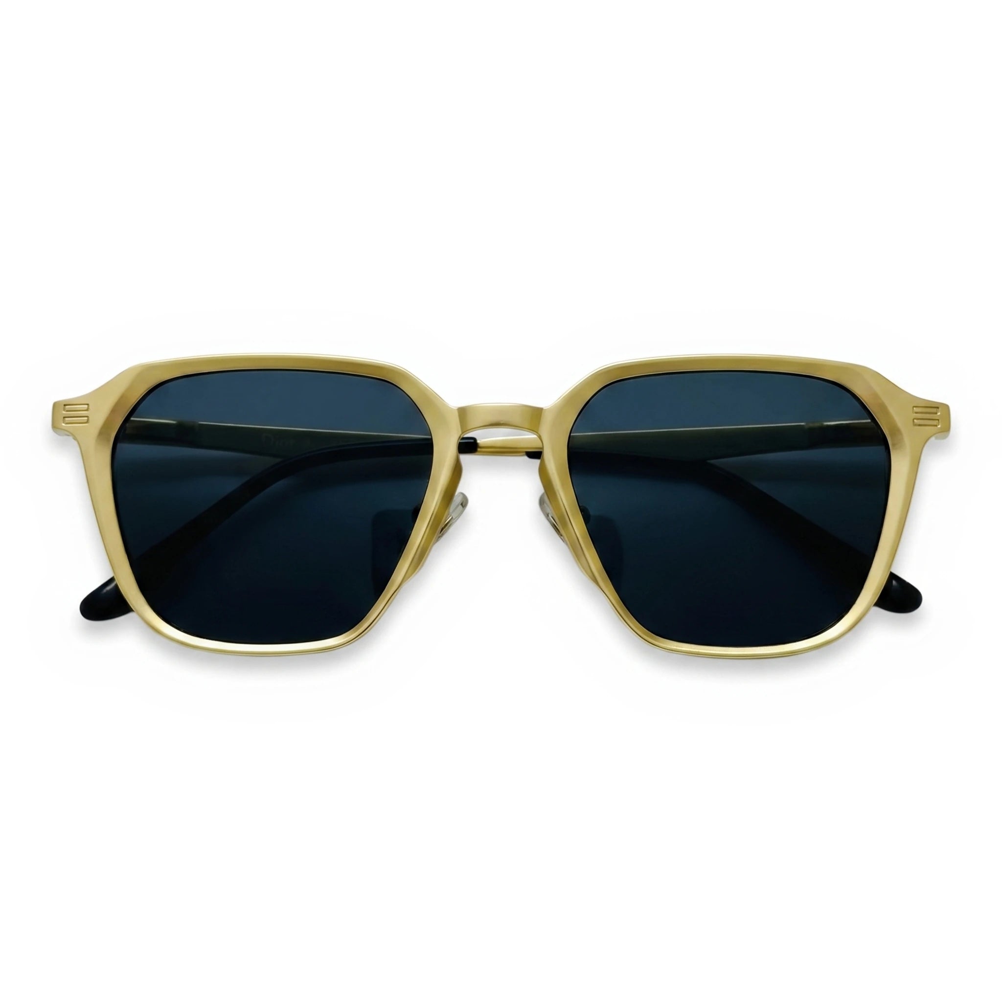 Crest Gold Square Sunglasses
