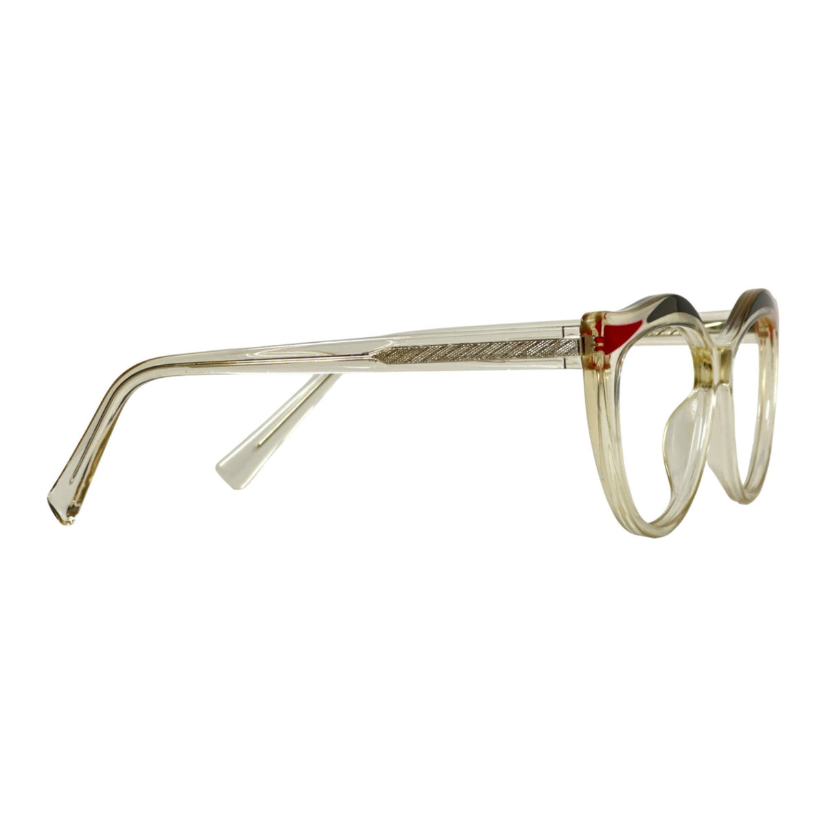 Orrina Clear Cat Eye Eyeglasses folded