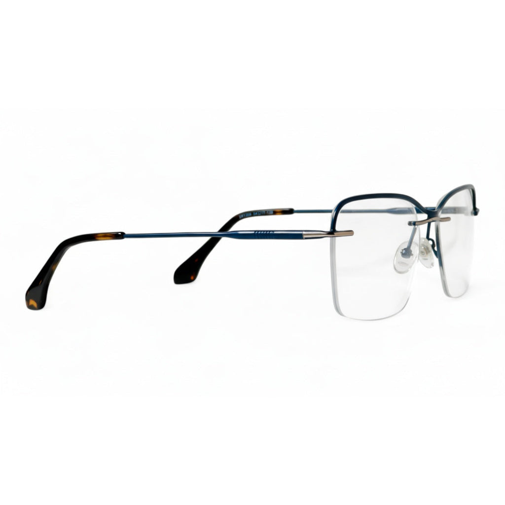 Aurenis Gold Rectangle Eyeglasses folded