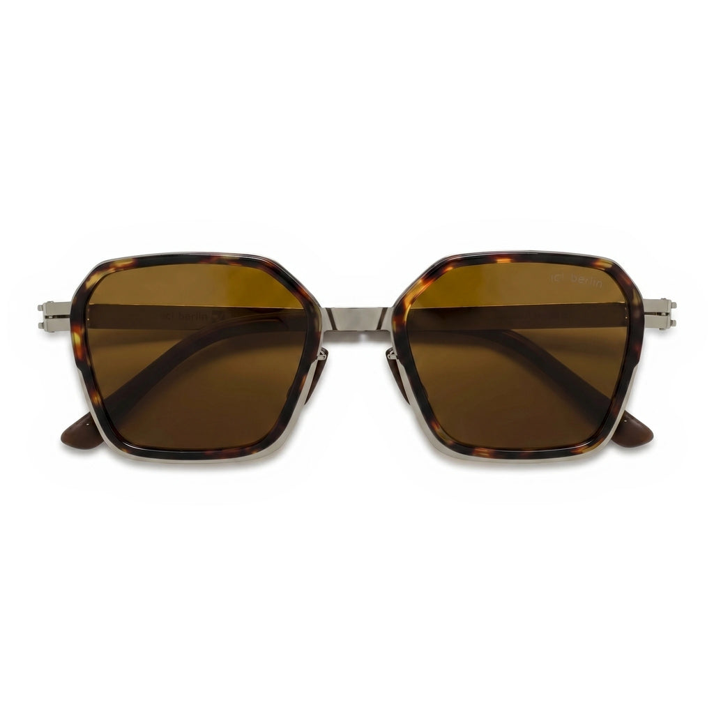 Vector Brown Square Sunglasses