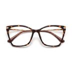 Cove Brown Cat Eye Eyeglasses folded