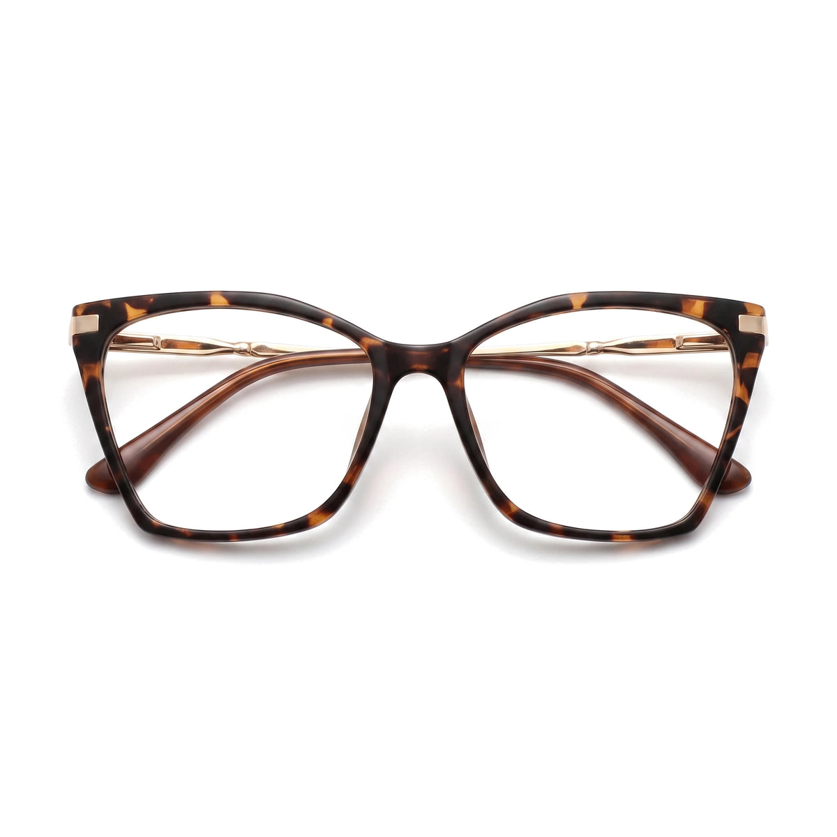 Cove Brown Cat Eye Eyeglasses folded