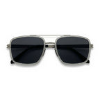 Quartz White Square Sunglasses