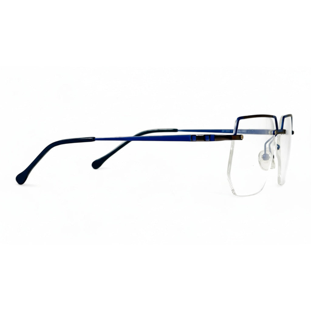 Norell Navy Rectangle Eyeglasses folded
