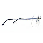 Norell Navy Rectangle Eyeglasses folded