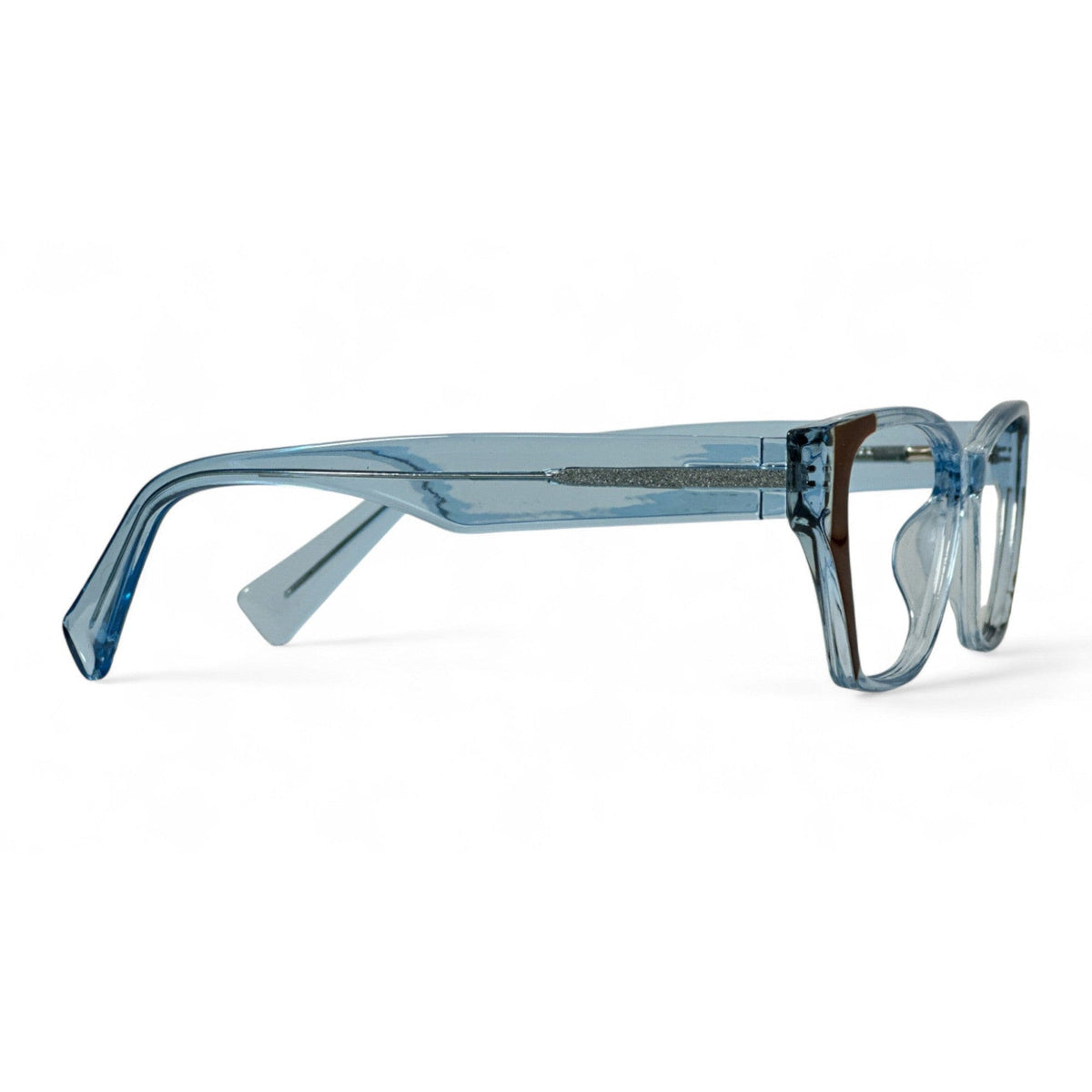 Belora Sky blue Cat Eye Eyeglasses folded