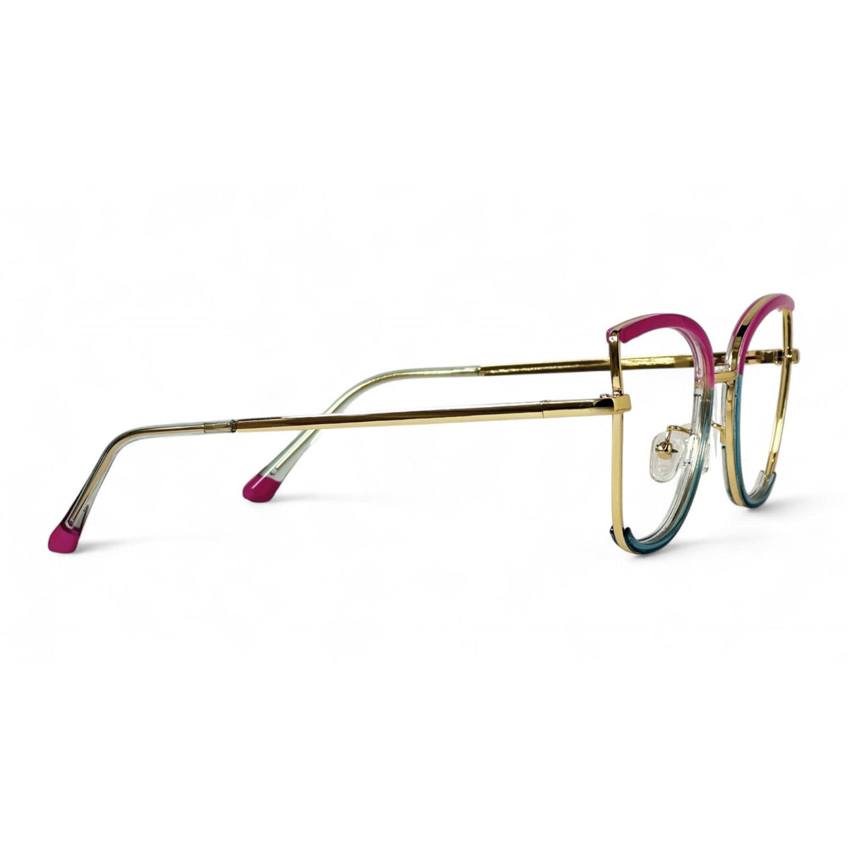 Meriva Pink Cat Eye Eyeglasses folded