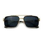 Bolt Gold Square Sunglasses