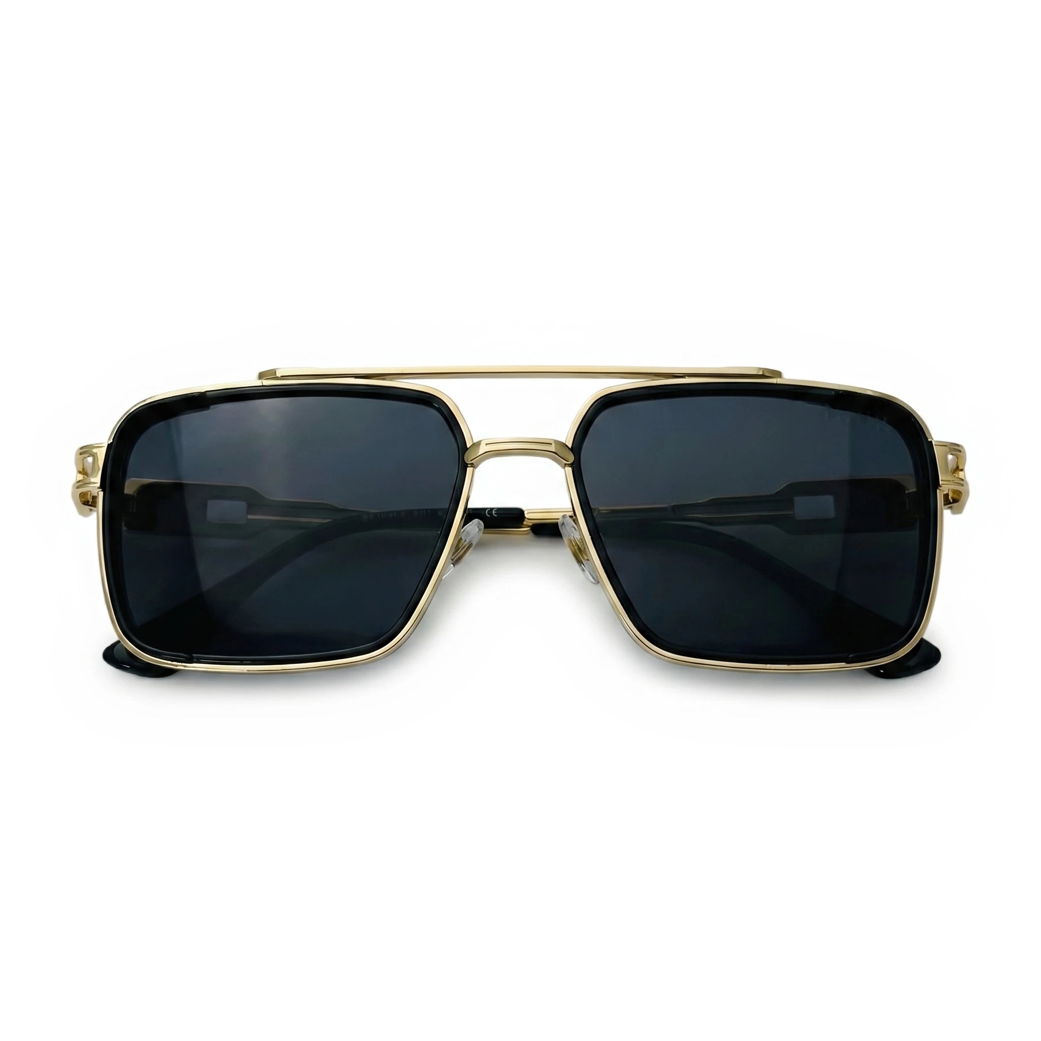 Bolt Gold Square Sunglasses