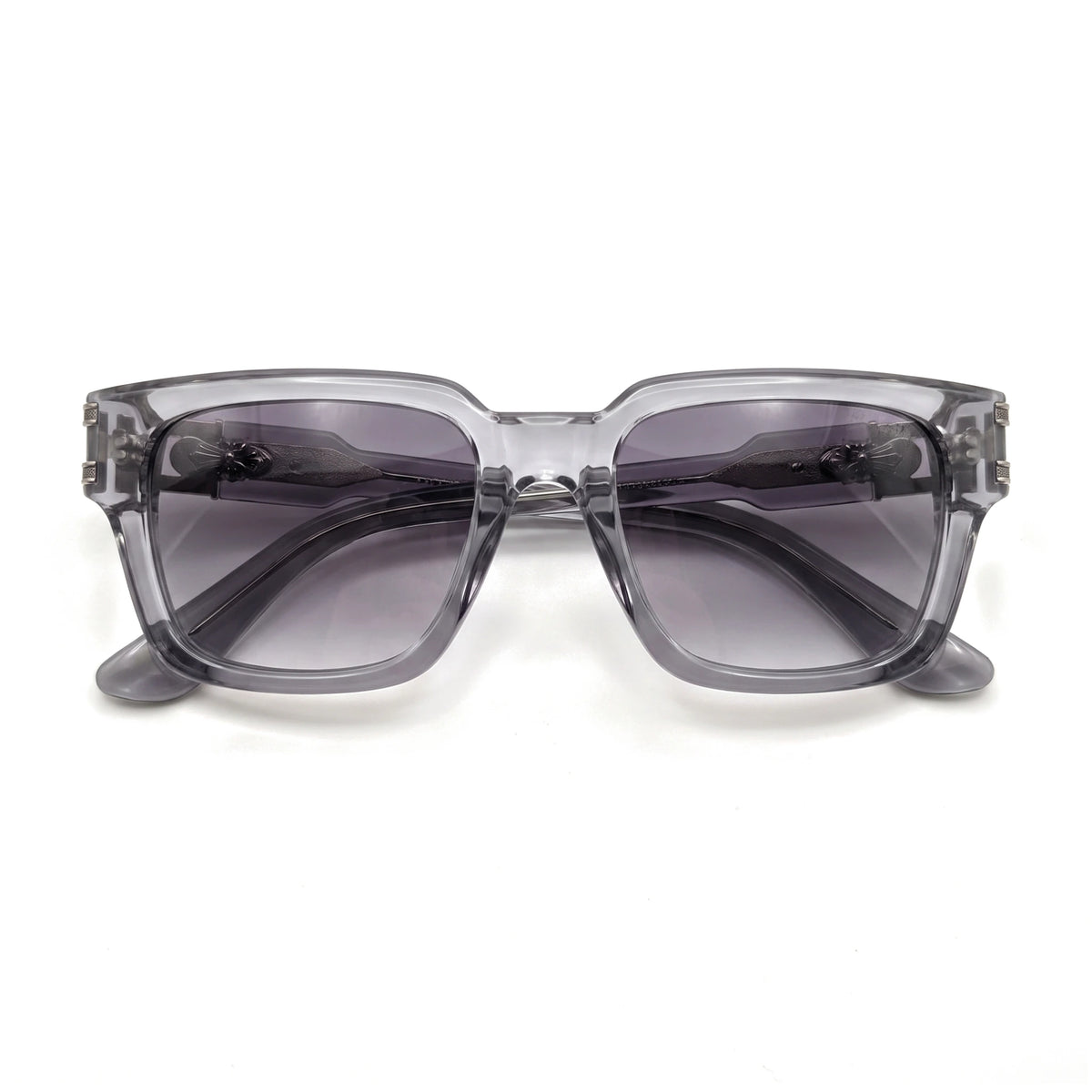 Bastion Gray Square Sunglasses folded