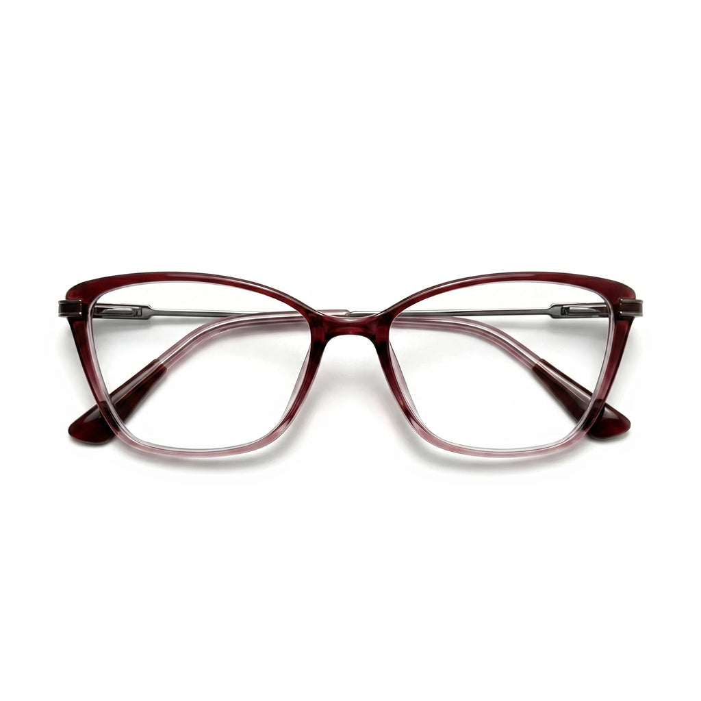Isla Maroon Cat Eye Eyeglasses