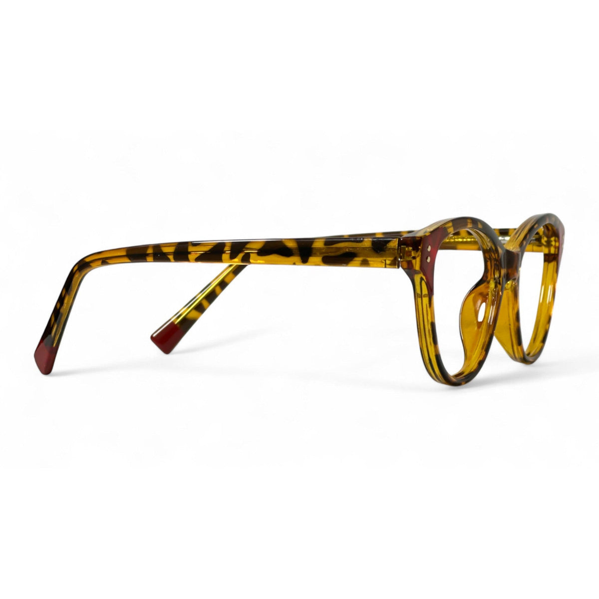 Velmira Tortoise Cat Eye Eyeglasses folded
