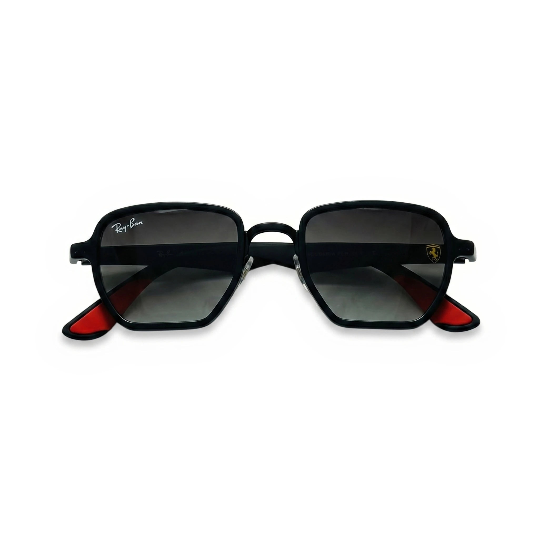 Pulse Black Square Sunglasses