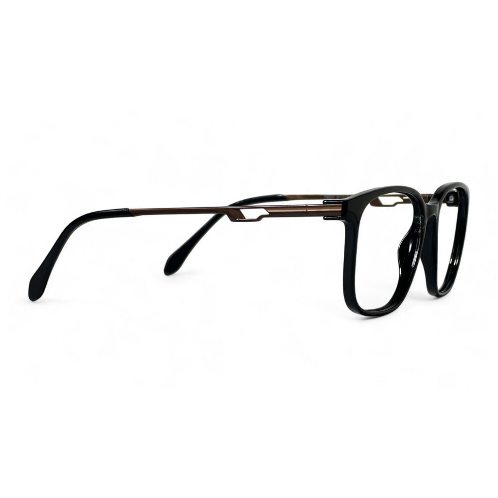 Fendrel Black Rectangle Eyeglasses folded