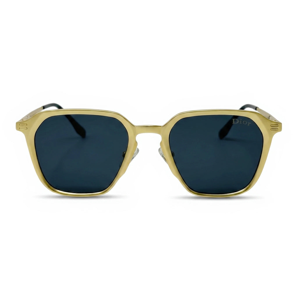 Crest Gold Square Sunglasses