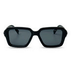 Slate Black Square Sunglasses