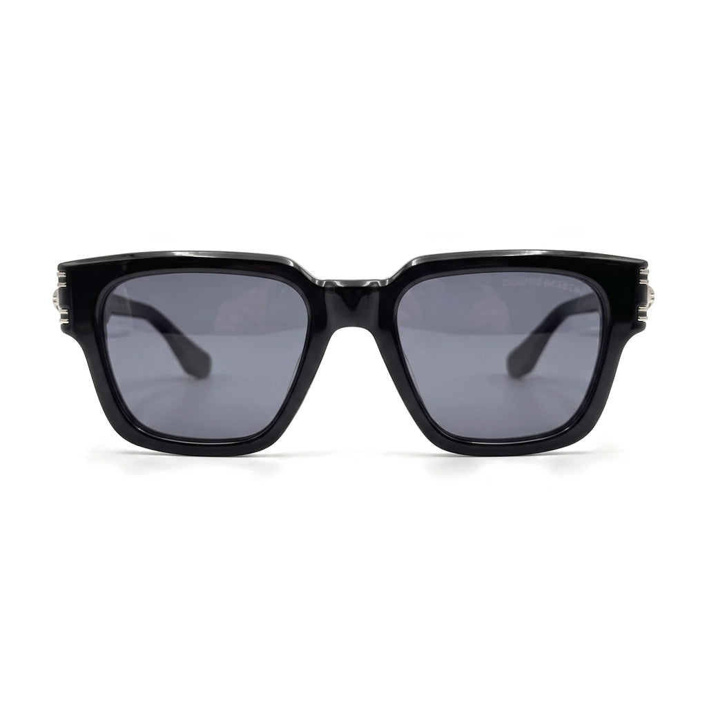 Marlow Black Square Sunglasses front view