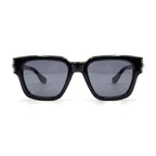 Marlow Black Square Sunglasses front view