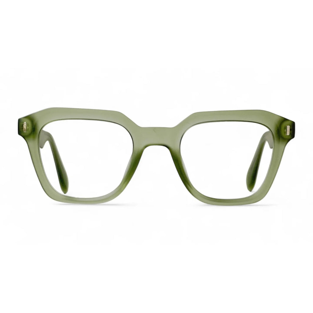 Celvoro Olive Rectangle Eyeglasses front view