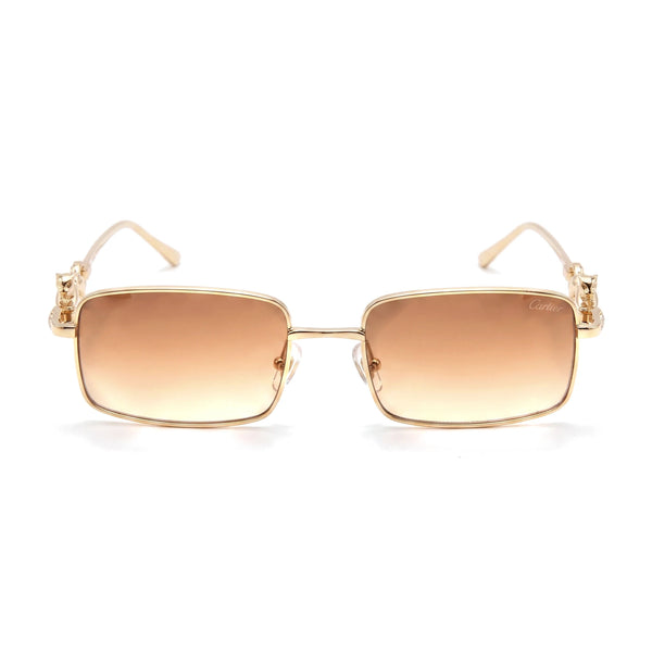 Kestrel Gold Rectangle Sunglasses
