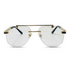 Crest Gold Aviator Eyeglasses
