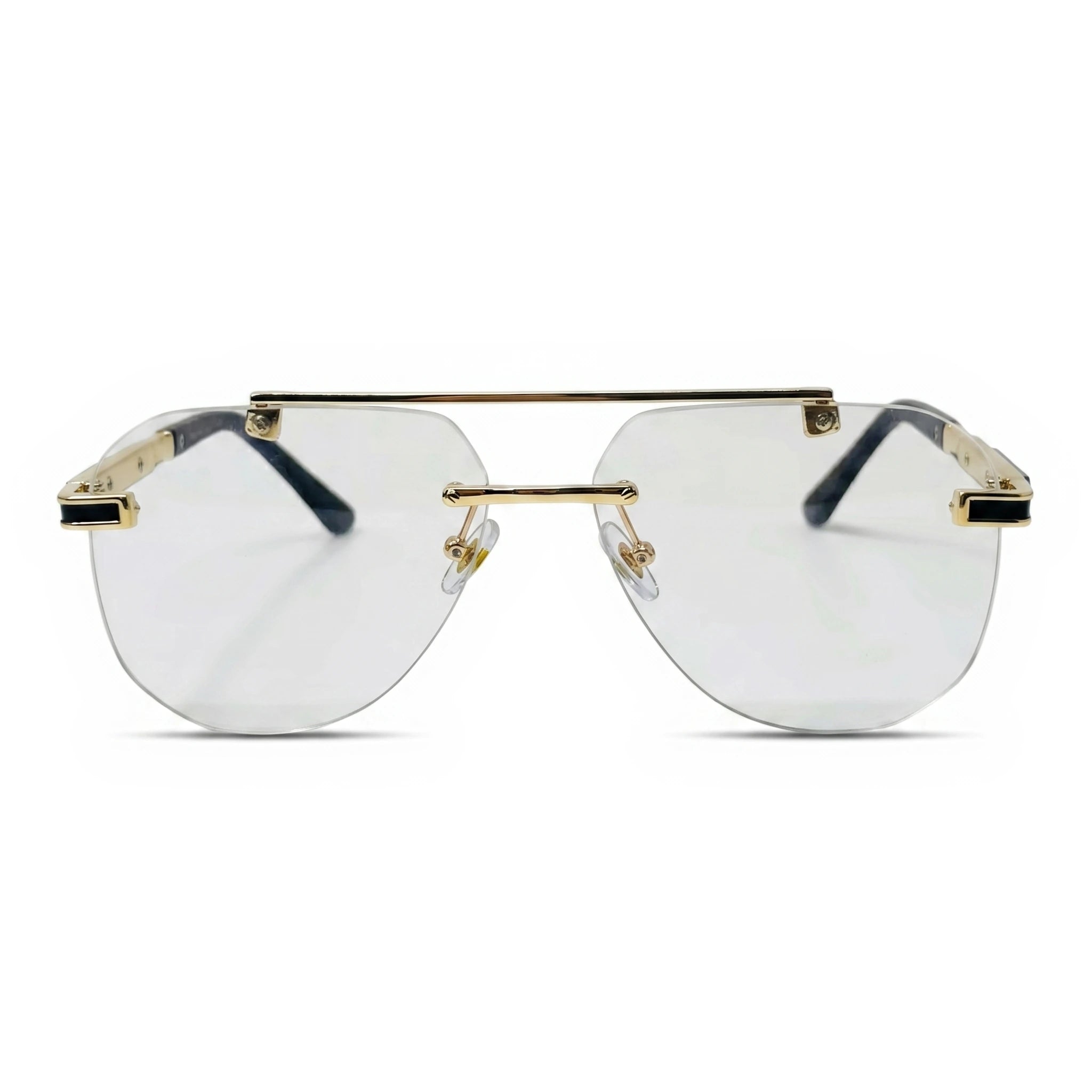Crest Gold Aviator Eyeglasses