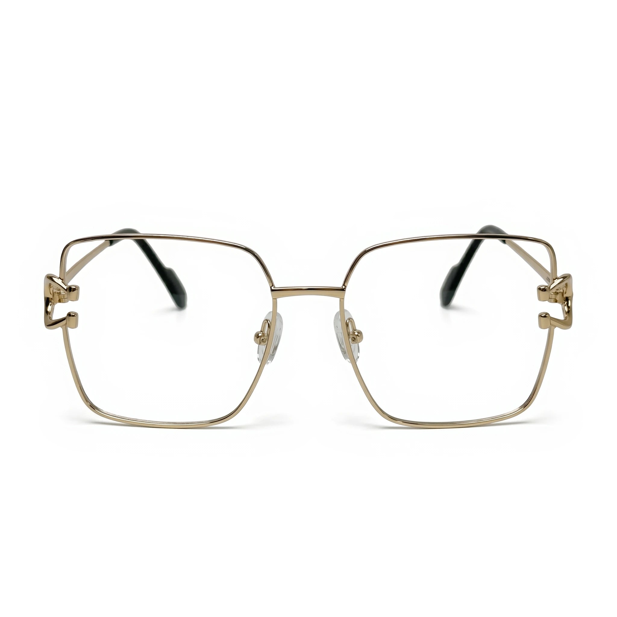 Veld Gold Square Eyeglasses