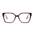 Calla Brown Square Eyeglasses front view