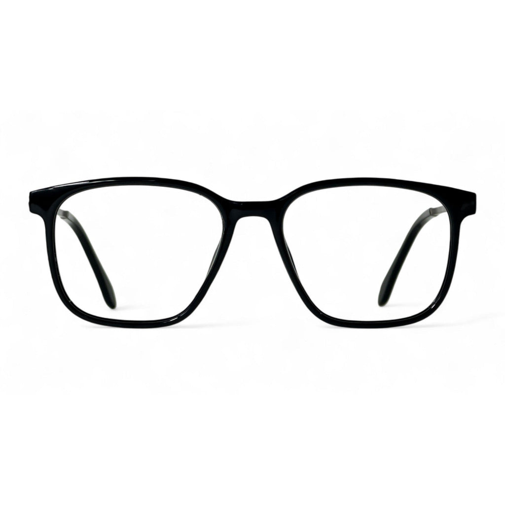 Fendrel Black Rectangle Eyeglasses front view